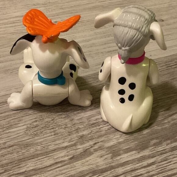 McDonalds Happy Meal Toy Disney’s 101 Dalmatians Dogs Butterfly Wig Figure Cake - Picture 2 of 3